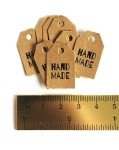 50 szt mini zawieszki papierowe HANDMADE cenówki metki jubilerskie tagi 1,5x2,5 cm