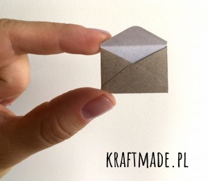 Koperty miniaturowe  MINI 3,1x2,2 cm ekologiczne KRAFT