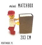 Pudełka wysuwane MINI matchbox 2x3 cm 10 sztuk miniaturowe najmniejsze
