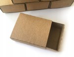 10 szt Pudełka wysuwane 6x6x3cm papier kraft MATCHBOX pudełko na zapałki