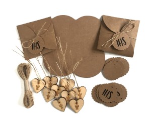 10 szt Podziękowania dla gości IHS Zawieszka Aniołek I Komunia Święta DIY