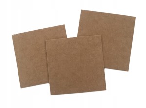 100 szt Karteczki Kartoniki papierowe do stempli BEZ DZIURKI kwadrat 5x5 cm