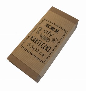 100 szt karteczki kartoniki papierowe do stempli czyste zakładki do książek 12x5,5 cm