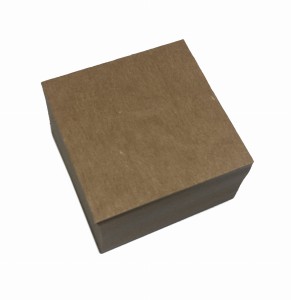 100 szt kwadrat czyste kartoniki do stempli BEZ DZIURKI papier kraft 4x4 cm