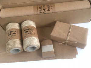 ZESTAW DO PAKOWANIA EKO papier pakowy A3 sznurek jutowy