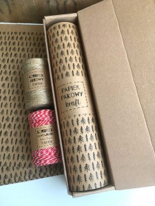 Papier DO PAKOWANIA prezentów EKO papier ozdobny choinki sznurek jutowy