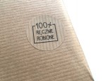 50 szt naklejki papierowe 3 cm papier kraft do rękodzieło handmade